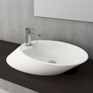 VESSEL BATARYA BANKLI ÇANAK LAVABO 72 CM - PARLAK BEYAZ