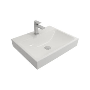 SCALA TEZGAH ÜSTÜ LAVABO 60 CM PARLAK BEYAZ