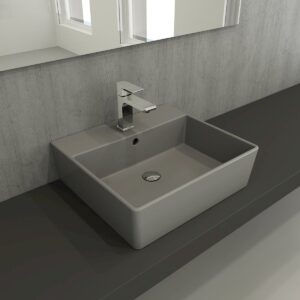 MILANO LAVABO 50 CM - MAT GRİ