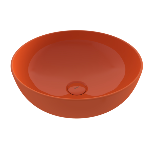 SOTTILE SLIM LINE TEZGAH ÜSTÜ YUVARLAK 38cm. SIĞ LAVABO - P.TURUNCU