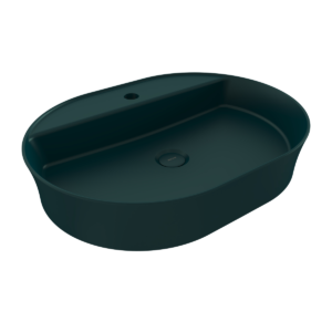 SOTTILE SLIM LINE BATARYA BANKLI OVAL LAVABO 60X45cm. MAT PETROL MAVİSİ