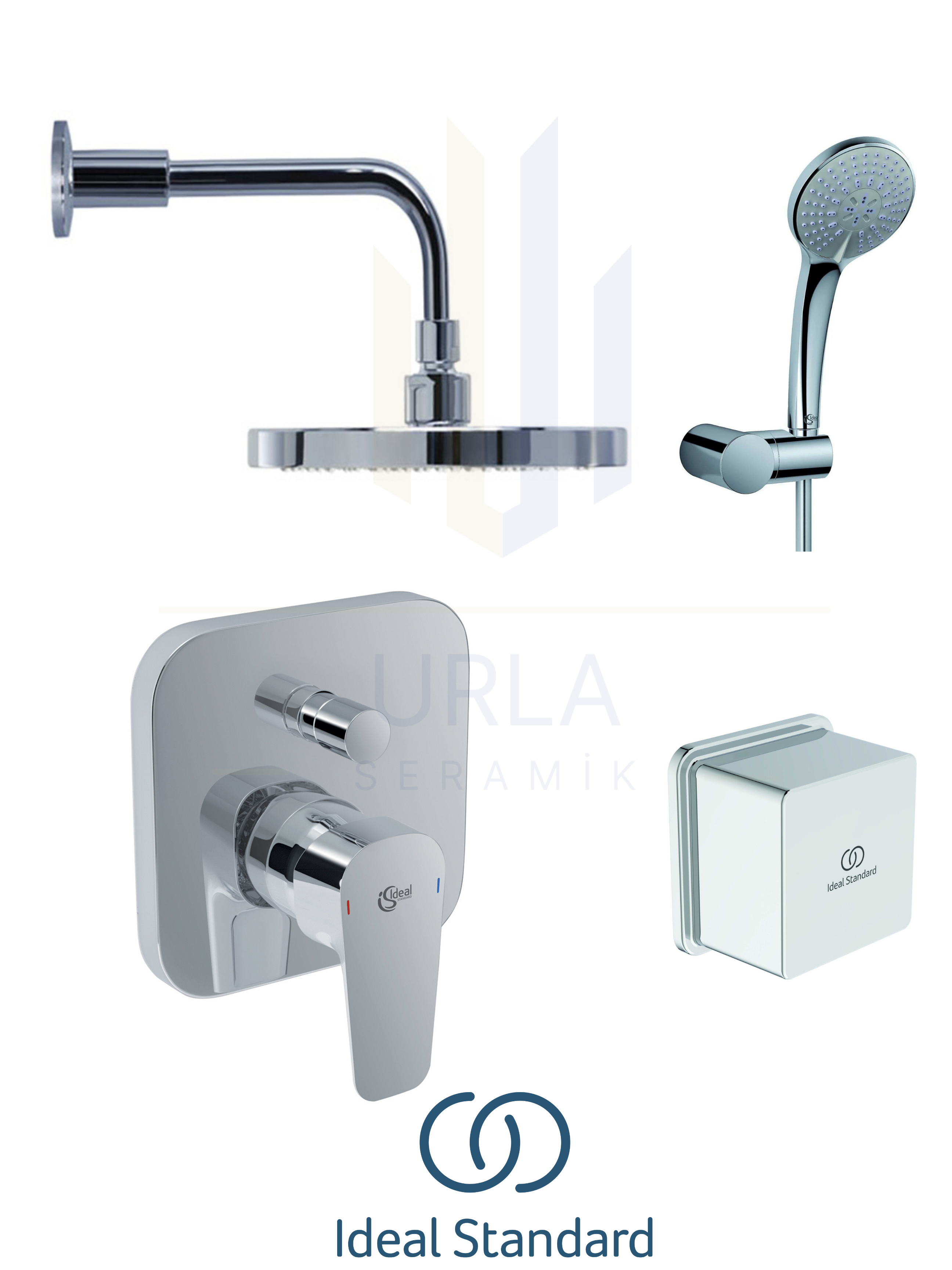 IDEAL STANDARD CERAPLAN ANKASTRE BANYO SETİ 8 PARÇA - Görsel 3