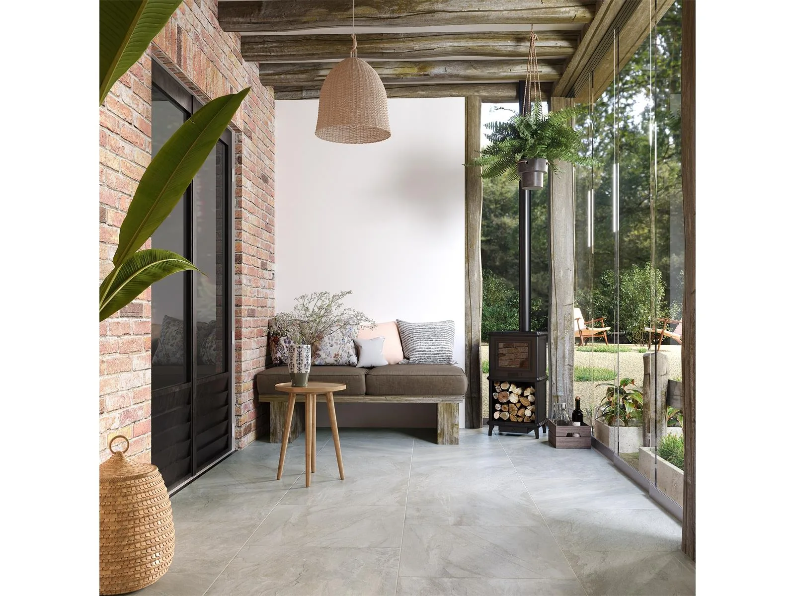 ÇANAKKALE SERAMİK ROCKSTONE BEYAZ / BEJ / GRİ 60x60 ANTI-SLIP