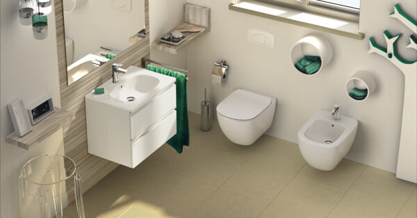 IDEAL STANDARD TESİ ASMA KLOZET KANALSIZ AQUABLADE + SLIM SOFT CLS KAPAK - Görsel 3