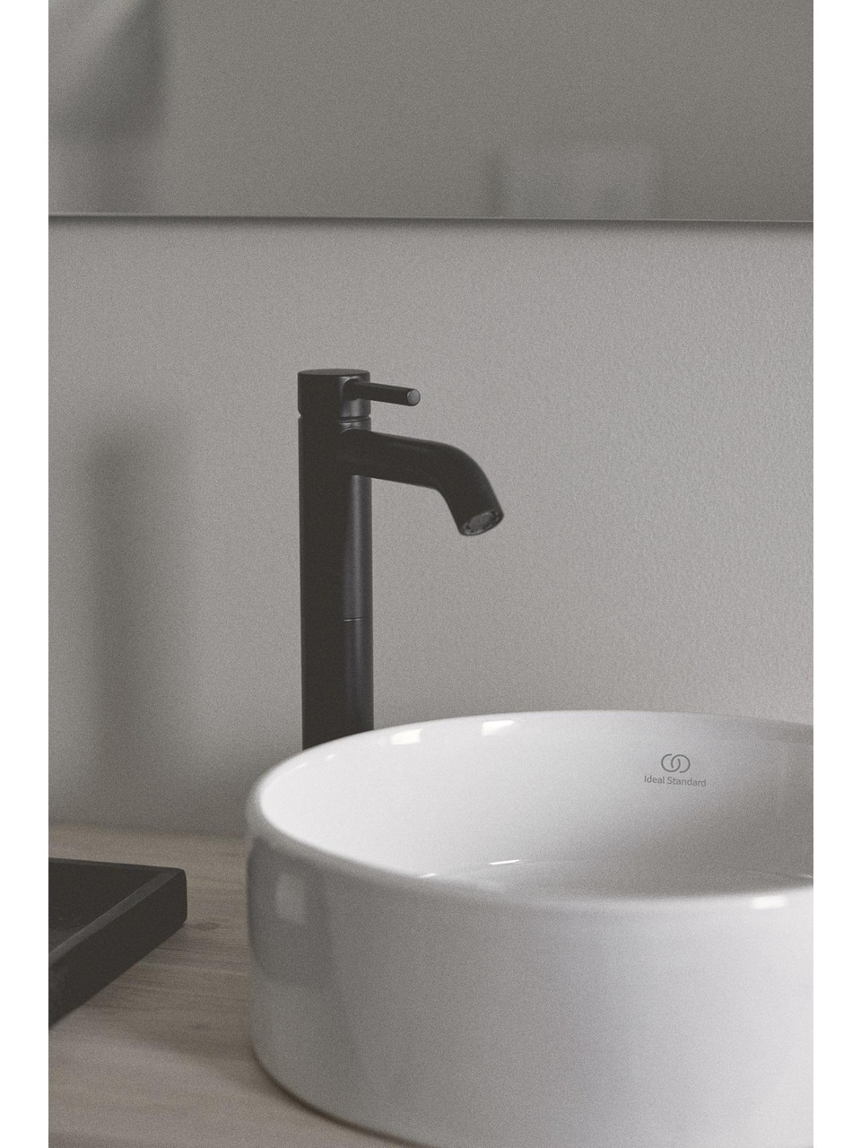 IDEAL STANDARD CERALINE YÜKSEK LAVABO BATARYASI MAT SİYAH (BC269XG) - Görsel 2