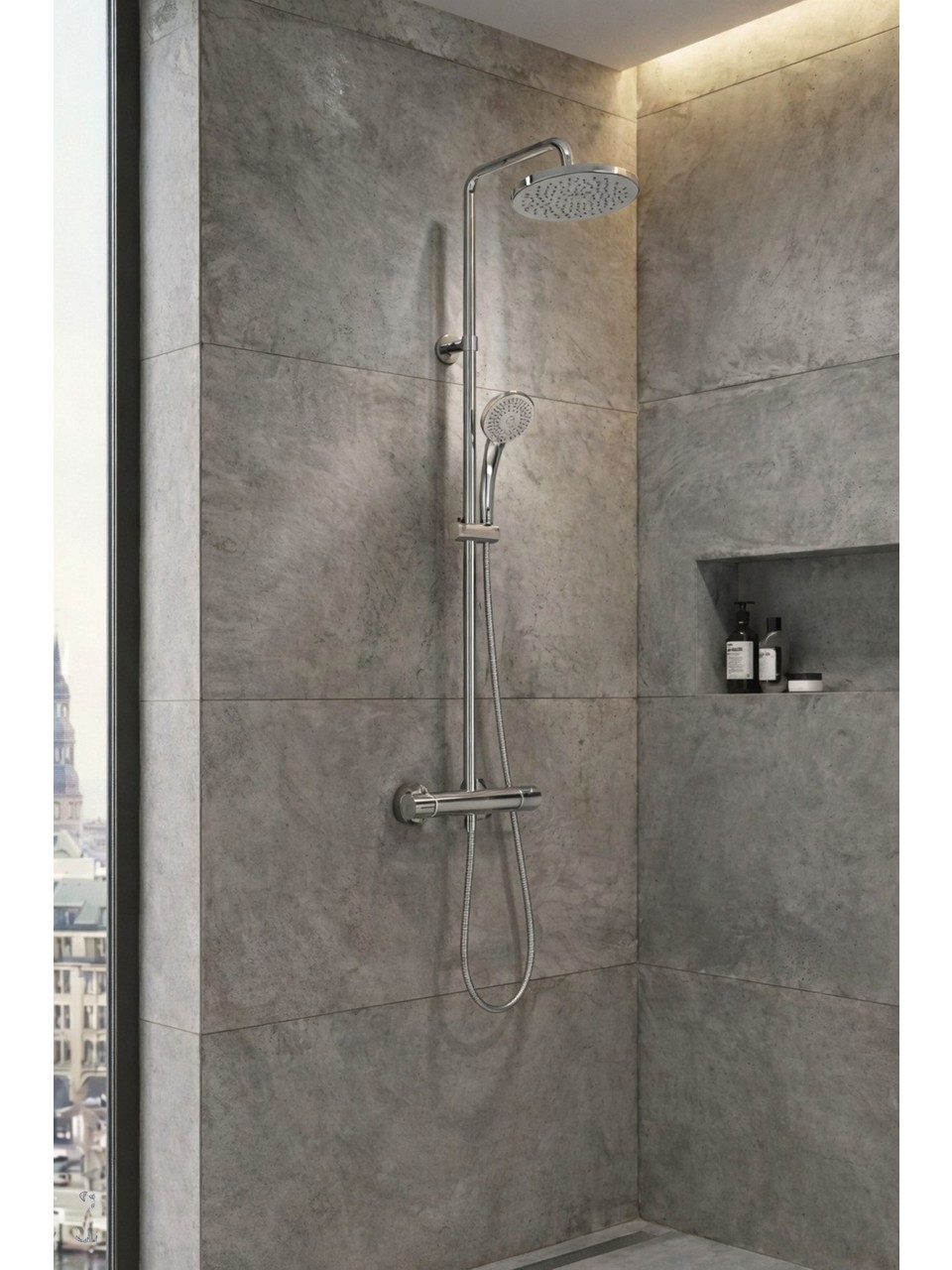 IDEAL STANDARD CERATHERM T25+ DUŞ SİSTEMİ KROM (A7208AA) - Görsel 4